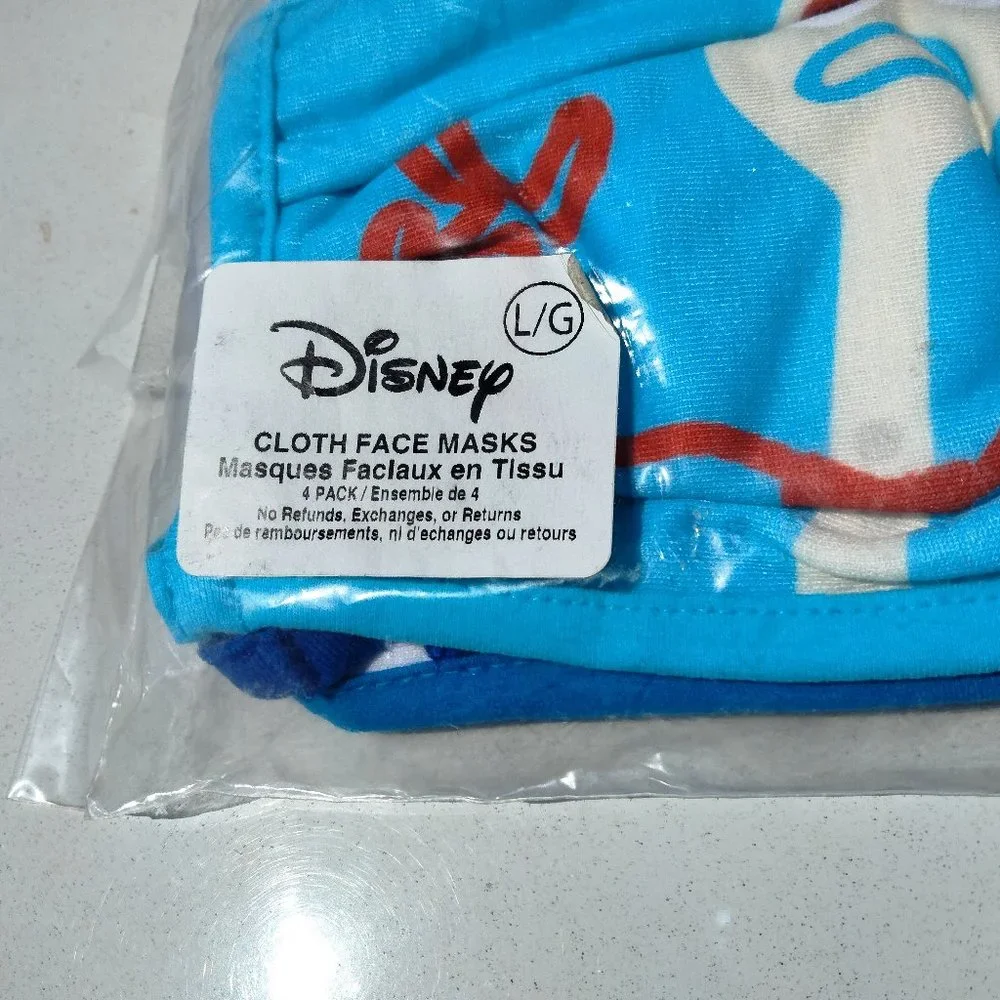 Disney Parks CHILD Large PIXAR Toy Story CLOTH FACE MASKS - Set of 4
